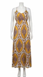 nthropologie Akemi Kin Floral Maxi Dress M Sleeveless V-Neck Black Herbstkleid - Bild 1 von 7