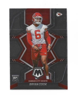 2022 Panini Mosaic BRYAN COOK Rookie Card Kansas City Chiefs 397 - Image 1 of 2