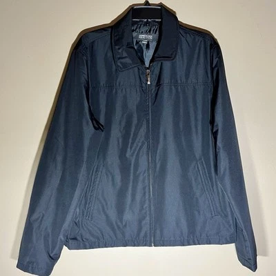 Kenneth Cole 男式黑色雨衣 L 码 — 第 1/4 张图片