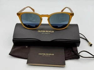 Oliver Peoples OV5298SU FINLEY ESQ. SUN 1578W5 Amber Frame / RegalBlue (51MM) - Picture 1 of 4