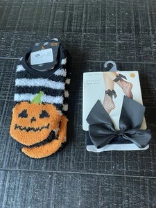 NWT Pumpkin Slippers & A New Day Fashion Anklets  - Picture 1 of 7