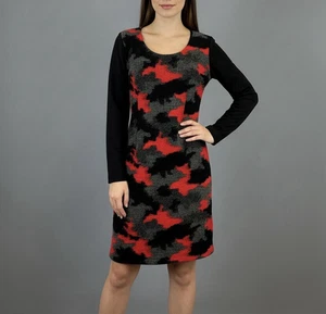 SAVE THE QUEEN Midikleid mehrfarbig Wolle Lagenlook Langarm Blouson Größe L - Bild 1 von 19