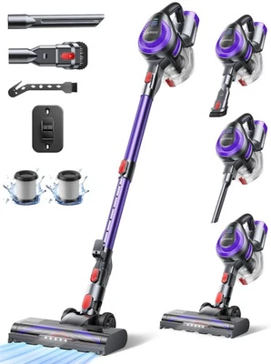 Aspirateur sans fil 38000Pa puissant 45min – poils animaux & tapis