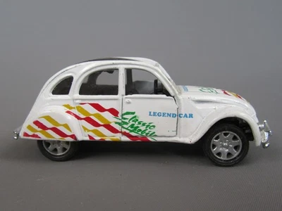 D702 PMS LEGEND CAR Cina Citroën 2CV Bianco 1/43 Frizione OK - Immagine 1 di 4