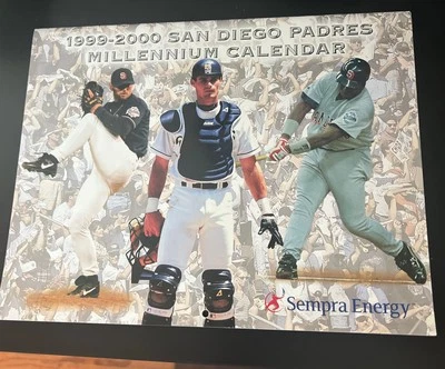 SAN DIEGO Padres 1999-2000 Calendar - Includes Tony Gwynn 3000 Hit Poster - Image 1 of 3
