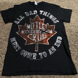 MOTLEY CRUE 2015 Canadian Final Tour “Shows” T-shirt Size Small Official Tee - Picture 1 of 6