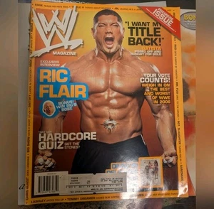WWE Magazine August 2006 Premiere 1st Issue Batista Wrestling W/ Poster Vintage - Picture 1 of 16