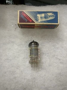 Tungsram 12AU7 ECC82 Coin Disc Getter, Welded Plate Matched Pair Super Rare - Picture 1 of 10