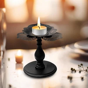 Pillar Candle Holder Home Decor Vintage Design Nonslip Craft Classic Practical - Picture 1 of 7