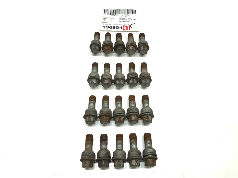 AUDI Q5 SQ5 2018-2024 JUEGO DE TORNILLOS DE TUERCA DE LLANTA X20 OEM Foto 1 de 4