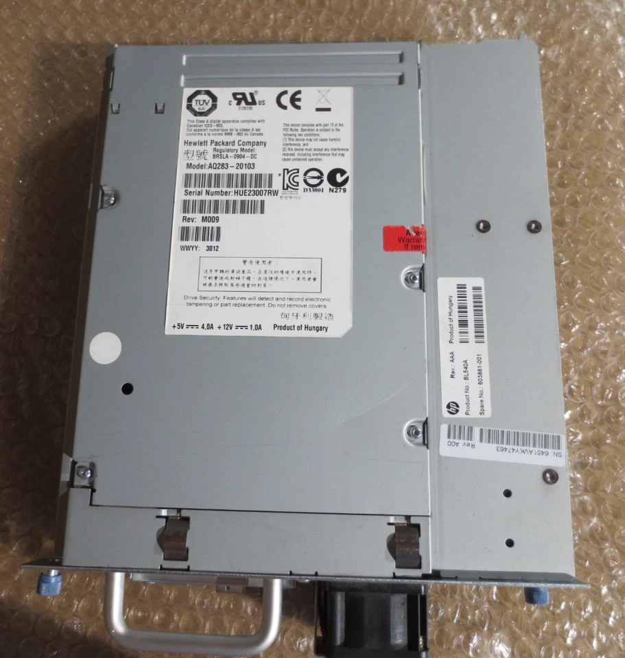 HP LTO 5 Tape Drive AQ283 - 20103 - Image 1 of 4