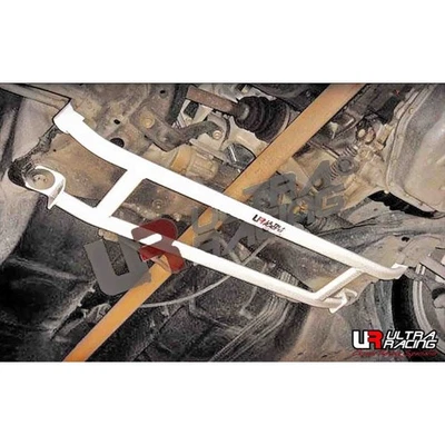 DAIHATSU CUORE GINO L700 '98~'02 ULTRA RACING 4 POINT FRONT LOWER SUBFRAME BRACE - Bild 1 von 4