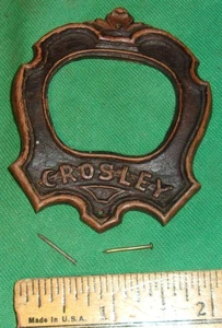 Crosley Pressed Wood Radio Dial Bezel (1931) fits many Models w/ mtg. tacks - Picture 1 of 3