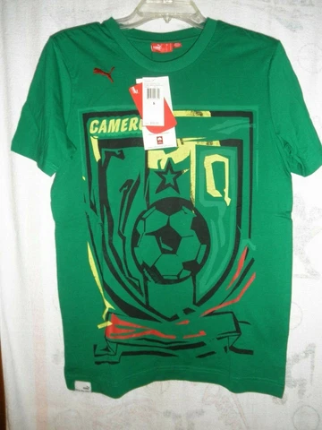 PUMA Cameroon /Cameroun Soccer Football Short Sleeve Shirt Men's Size S, NWT'S Cover