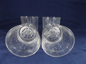 Juego de 4 vidrios Crown Royal con textura cóncava parte inferior bola baja en relieve - Imagen 1 de 7