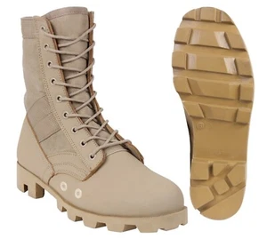 Rothco Classic Military Jungle Boots - Desert Tan Tactical Boot - Picture 1 of 7