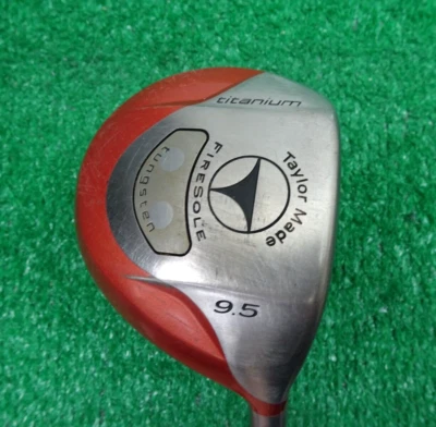 Suela de fuego de titanio Taylormade tungsteno 9,5 driver diestro grafito rígido flexible (B094) Foto 1 de 4