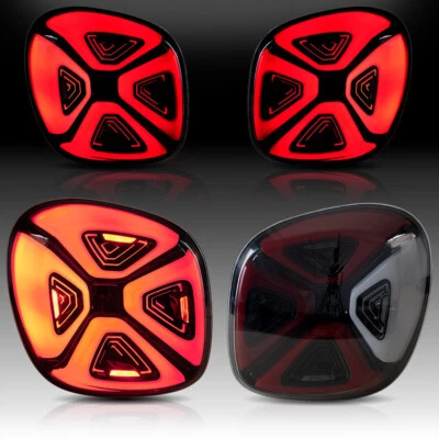 2*VLAND SMOKED LED Taillights For 2016-2019 Smart 453 Fortwo Forfour w/Animation - Image 1 of 4