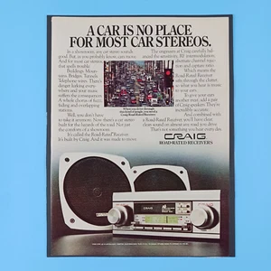 1981 Craig Car Stereo Print Advertisement - Picture 1 of 8