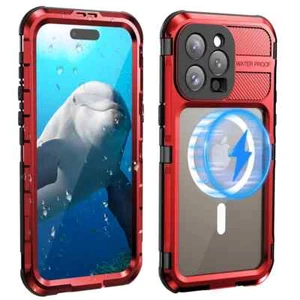 WIFORT iPhone 15 Pro Max Wasserdichte Hülle, Robust, 360° Schutz, Magsafe - Bild 1 von 8