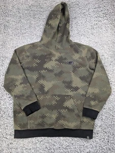 Vans Hoodie Youth Extra Large Green Camo Off The Wall Sweatshirt Pullover Skater - Picture 1 of 6