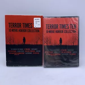 Terror Times Ten - 10 Movie Horror Collection (DVD 2021) W/Slipcover NEW - Imagen 1 de 3