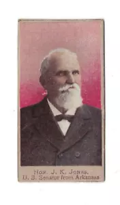 T175 Hon. J.K. Jones Senator Strip Trade Card Heroes Spanish War Sweet Caporal - Bild 1 von 2