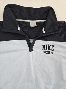 Nike Pullover Youth Girls XL (16-18) Fleece Blue Swoosh Sweatshirt Women Small  - Picture 1 of 13