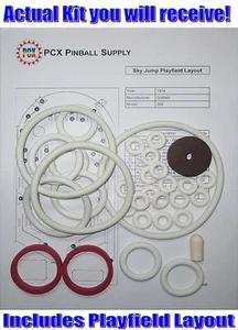Kit de anillo de goma máquina de pinball 1974 Gottlieb Sky Jump - Imagen 1 de 2