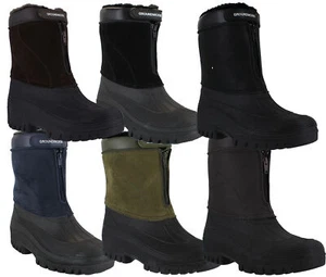 Mens Mucker Stable Yard Waterproof Winter Snow Zip Boots Wellies Sizes 7 to 11 - Picture 1 of 22