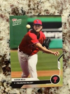 2020 TOPPS NOW ROAD TO OPENING DAY RTOD CARD PHILADELPHIA PHILLIES AARON NOLA