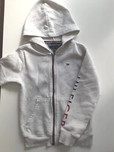 Youth Boys' Tommy Hilfiger Zipper Hoodie, Grey, Size 7 - Picture 1 of 7