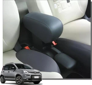 FIAT PANDA (2012 ) mod. SPORT Bracciolo in ecopelle nero armrest mittelarmlehne - Imagen 1 de 5
