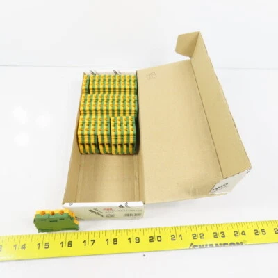ABB 1SNA165114R1700 M6/8.P Modular Terminal Blocks Yellow & Green Box Of 30 - Image 1 of 4