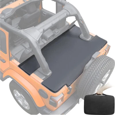 Rear Vinyl Trunk Cargo Cover Tonneau Cover for 2007-2018 Jeep Wrangler JK 4-Door Foto 1 de 4
