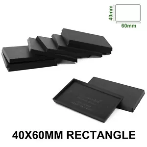 Bases rectangulares Evemodel 40mmX60mm plástico negro para juego de mesa Wargame MB4060 - Imagen 1 de 6