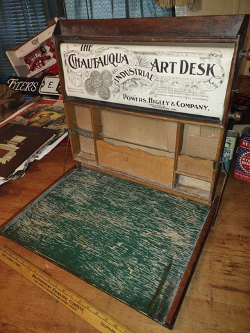 1903 The Chautauqua Industrial Art Desk. Free shipping Cover
