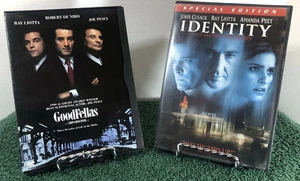 2 Ray Liotta DVD's- GoodFellas & Identity De Niro, Pesci, Cusack, Peet, McGinley - Imagen 1 de 7