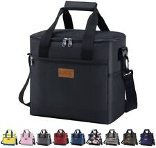 Large Cooler Bag Collapsible 24 Can Insulated Bags Leakproof Lunch Cooler Tote W