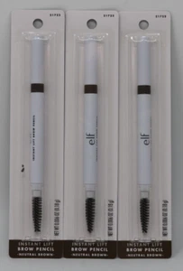 3 Pack / E.L.F. 21722 Neutral Brown Instant Lift Brow Dual Pencil Fine Combs - Picture 1 of 2