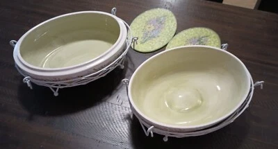 Temp-Tations, utensilios para horno presentables, ovalados, plato para servir de dos piezas 1,5 cuartos Foto 1 de 4