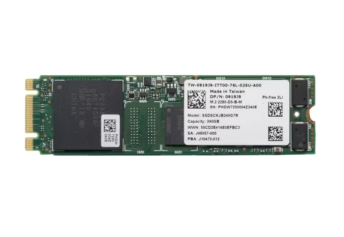 NEW Dell Intel 240GB M.2 SATA 6Gb/s RI Solid State Drive SSD 919J9 0919J9 - Image 1 of 1