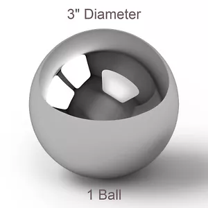 Una bola de rodamiento de acero cromado de precisión G25 grande de 3" pulgadas AISI 52100 - 4 libras - Imagen 1 de 1