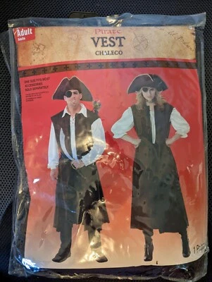 Amscan Adulto Pirata Disfraz Chaleco Adulto Halloween Vestido Elegante Fiesta Foto 1 de 4