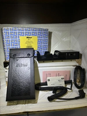 🚀🎁《COMO NUEVO en ESTUCHE》Paquete de baterías Nikon SD-7 + Cable SC-16A para SB-14 SB-11 JAPÓN✈✈✈ Foto 1 de 4