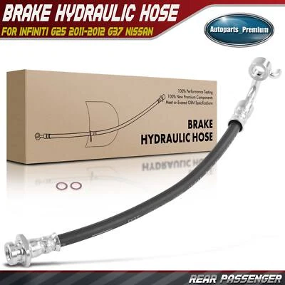 Rear Right Brake Hydraulic Hose for INFINITI G25 2011-2012 G37 Q40 Nissan 370Z - Image 1 of 4