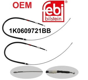 FEBI OE PARKING BRAKE CABLES, FIT EOS, JETTA, GOLF, AUDI A3; 2003-2014; 1445mm - Picture 1 of 3