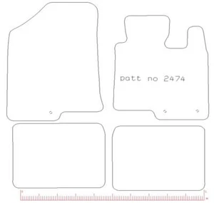 HYUNDAI I40 i 40 (2011 ON) Tailored Car Floor Mats RUBBER HEAVY + CLIPS - Picture 1 of 1