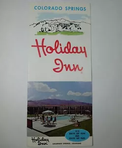 c.1960's CO Springs Holiday Inn Hotel Motel Vintage Tourist Pamphlet Colorado - Picture 1 of 4