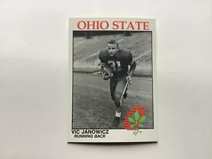 Ohio State University Football Card Vic Janowicz Mint. OSU. Go Bucks - Picture 1 of 2